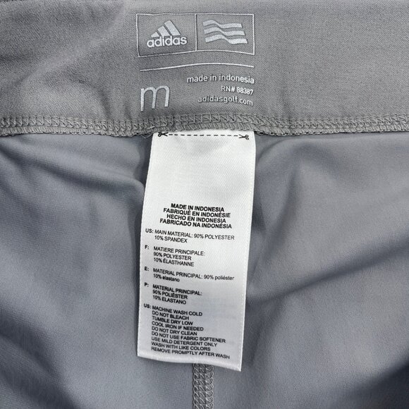 Adidas Women's Golf Skort Medium Gray Polyester Spandex - Picture 2 of 7